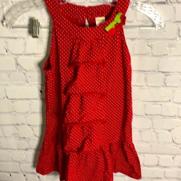 Vintage Gymboree Cherry Red Tunic Top - 12 - Picture 1 of 4